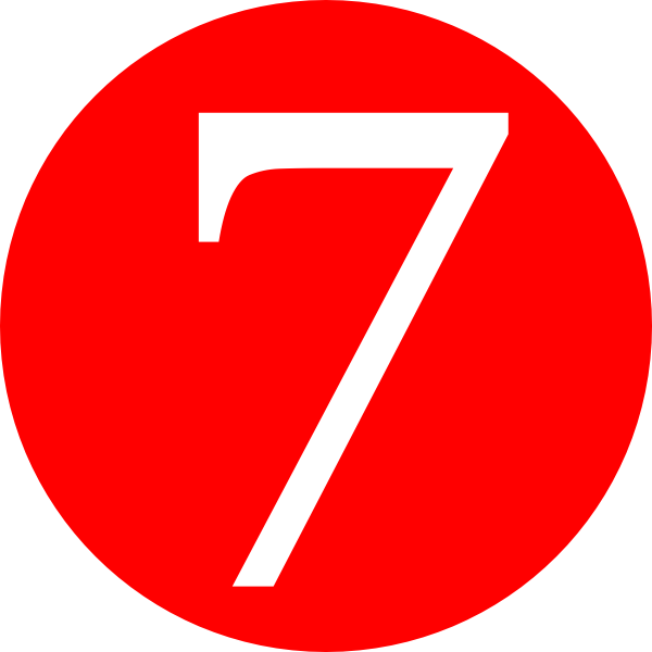 number 7 png images hd